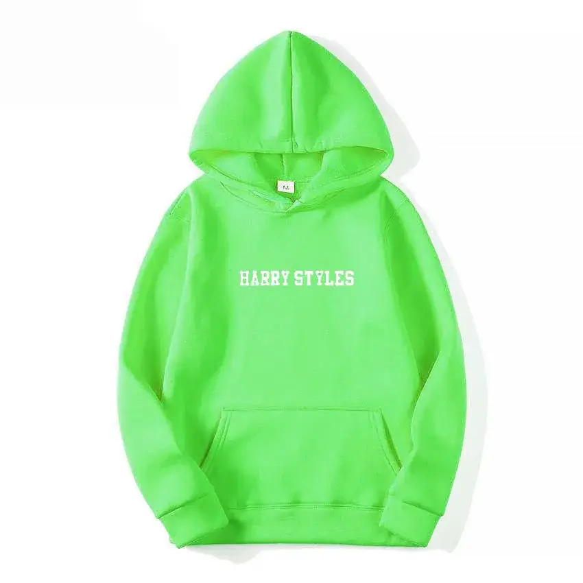 Black Harry Styles Hoodie Set with Graphic Print