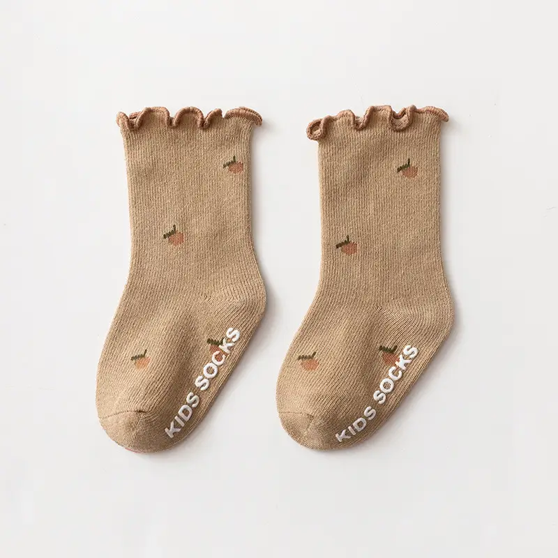 Baby Socks Korean Style Floral Lace Mid-Tube Cotton