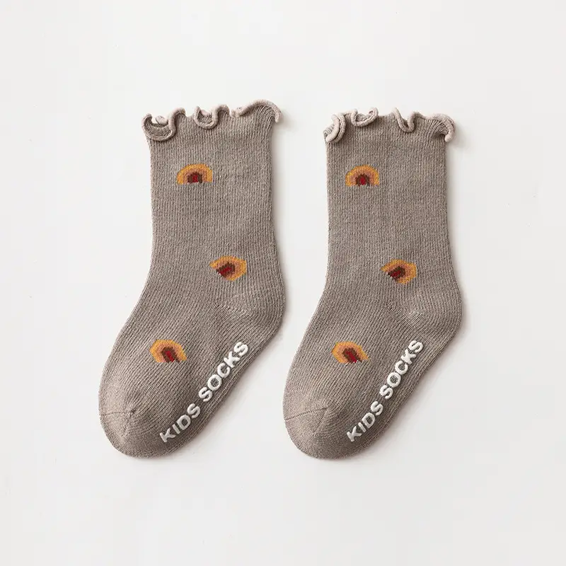 Baby Socks Korean Style Floral Lace Mid-Tube Cotton