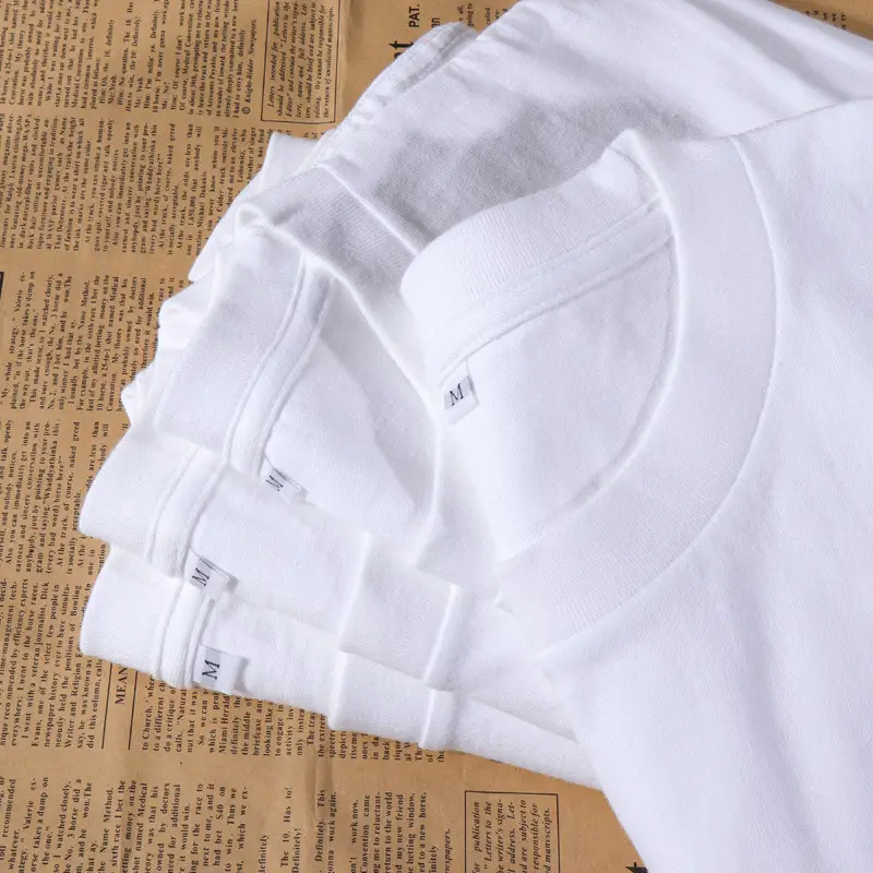 230g Heavy Cotton Black T-Shirt for Men Women - Image 19
