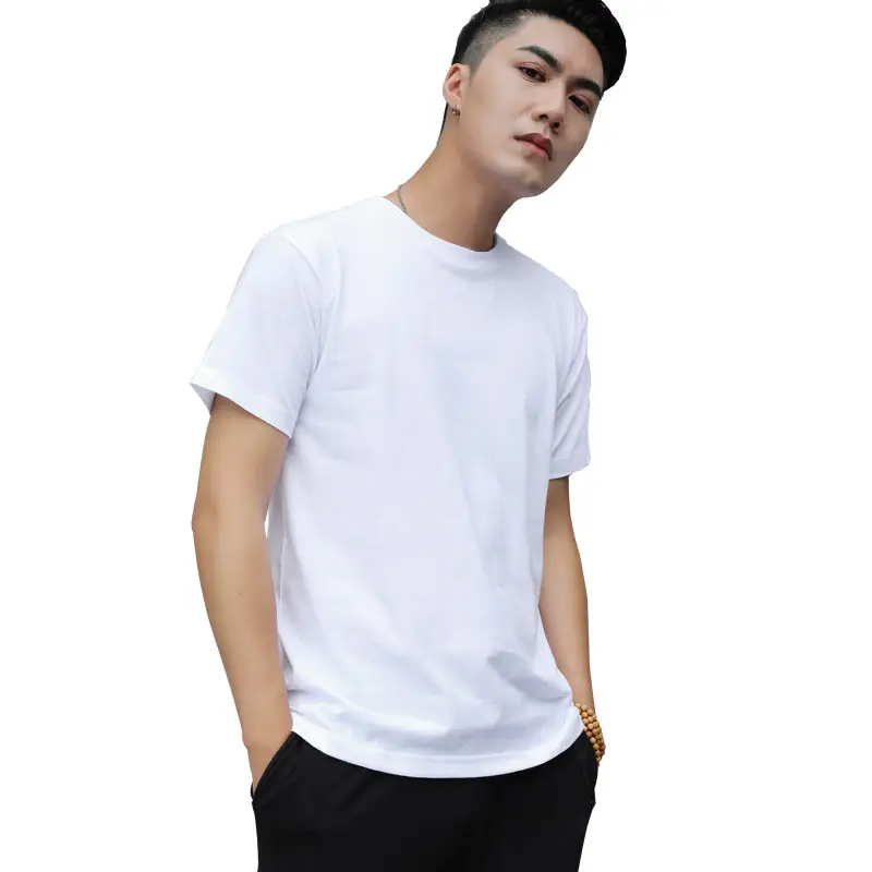 230g Heavy Cotton Black T-Shirt for Men Women - Image 21