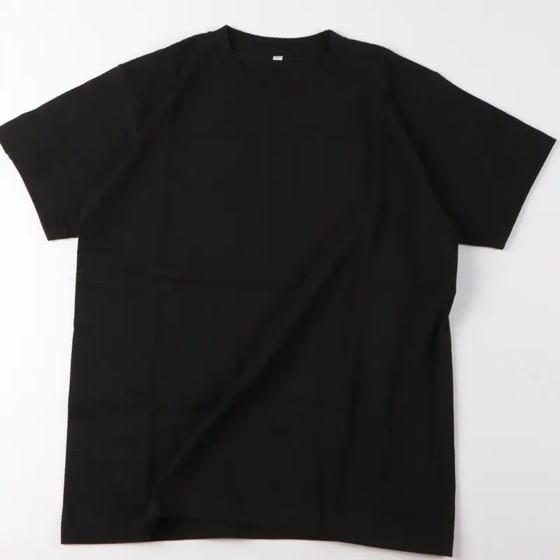 230g Heavy Cotton Black T-Shirt for Men Women - Image 6