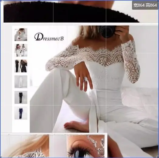 2026 White Lace Long Sleeve Belted Jumpsuit