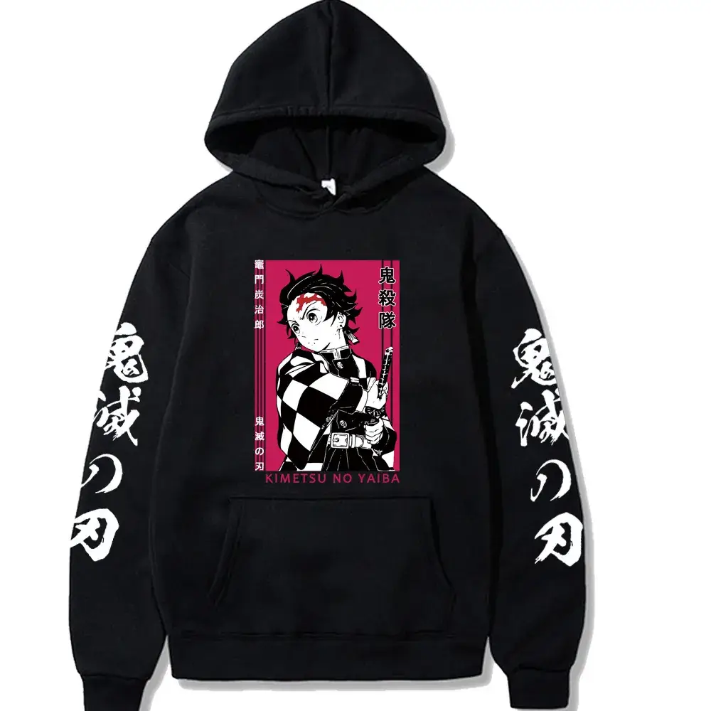 Pink Cross-Brand Hooded Sweatshirt with Anime Design - Image 17
