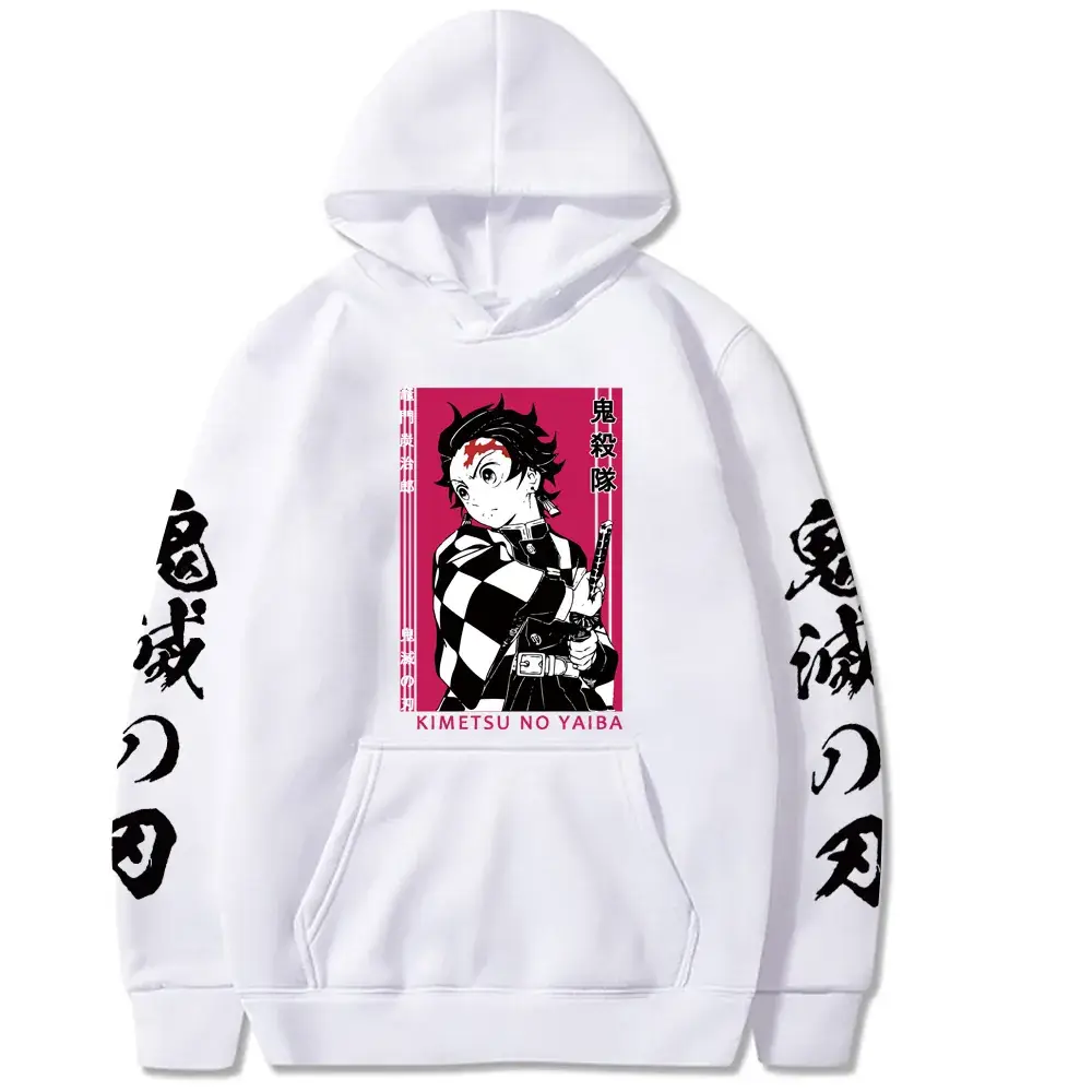 Pink Cross-Brand Hooded Sweatshirt with Anime Design - Image 13