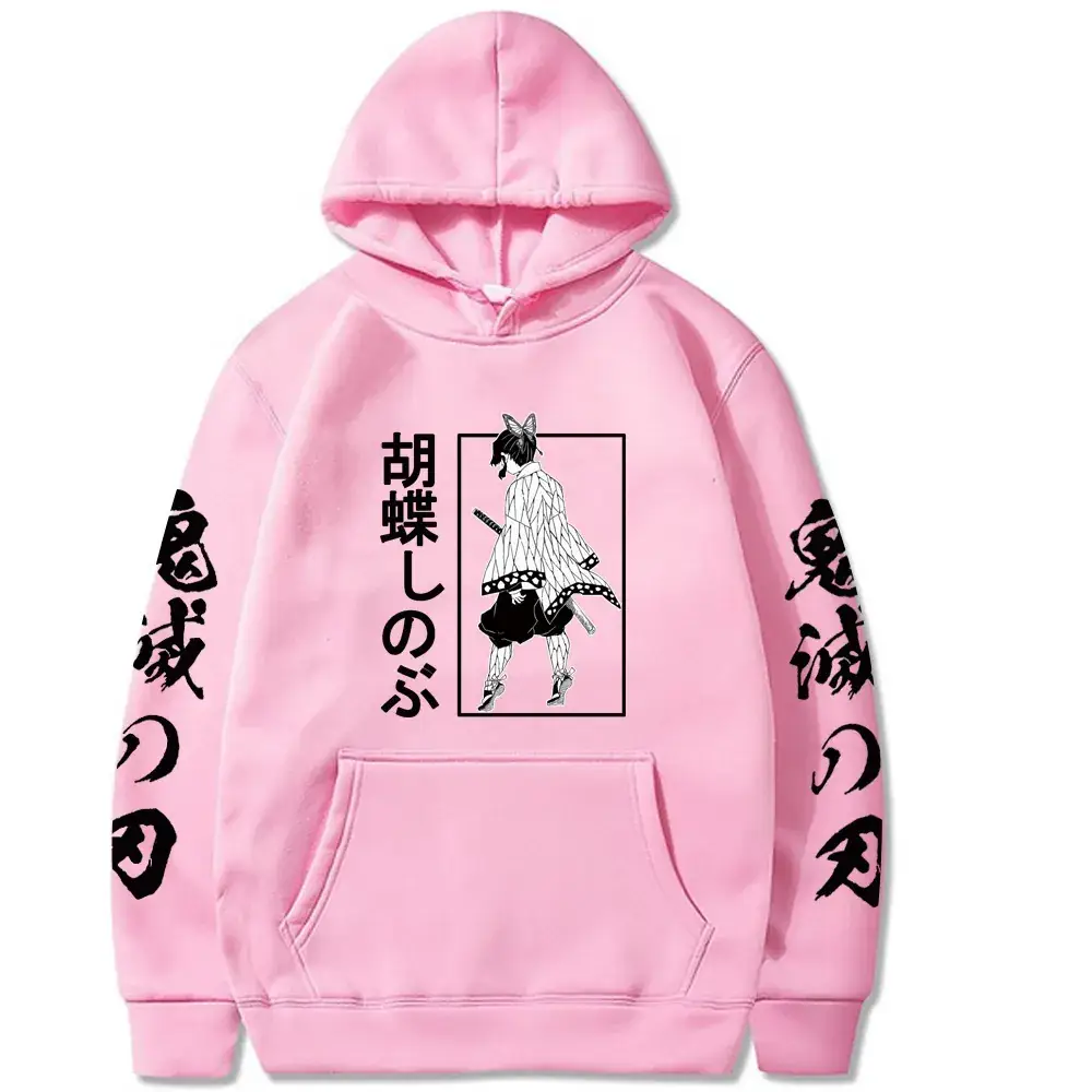 Pink Cross-Brand Hooded Sweatshirt with Anime Design - Image 12