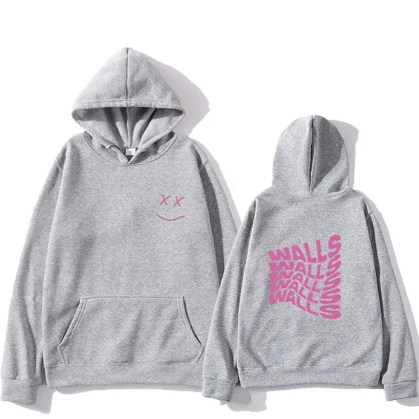 Men & Women Grey Hoodie Set Winter Casual 2021