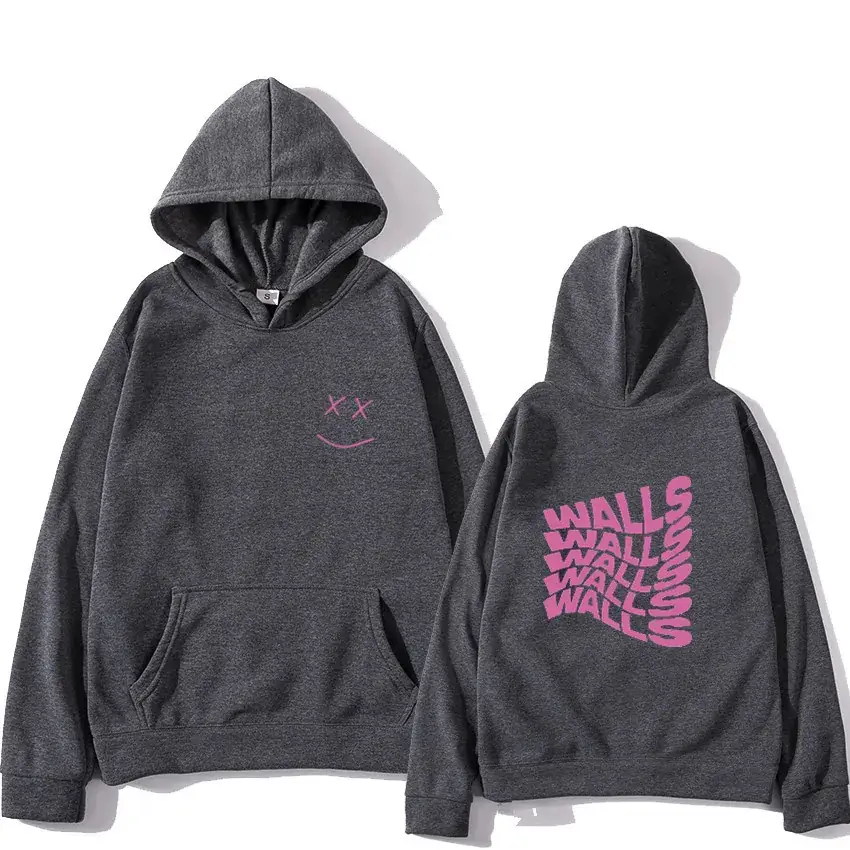 Men & Women Grey Hoodie Set Winter Casual 2021