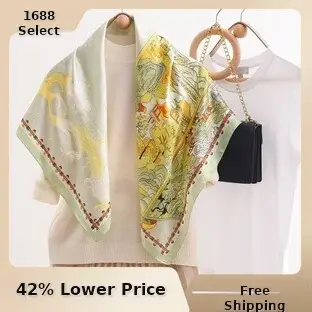 Narrow Houndstooth Scarf with Floral Tie for Women — feature 6