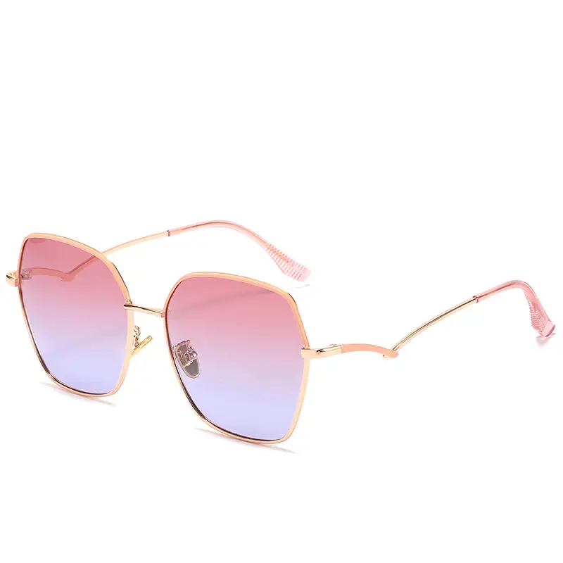 Women Gradient Polarized Sunglasses Gold Frame UV400 - Image 9