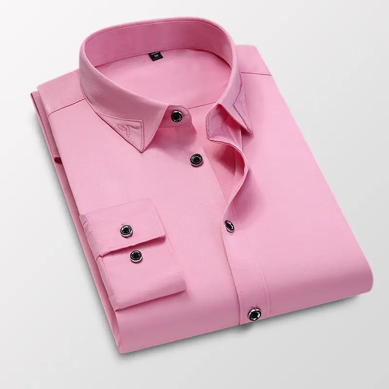 Men's Light Blue Slim Fit Long Sleeve Shirt - Image 6