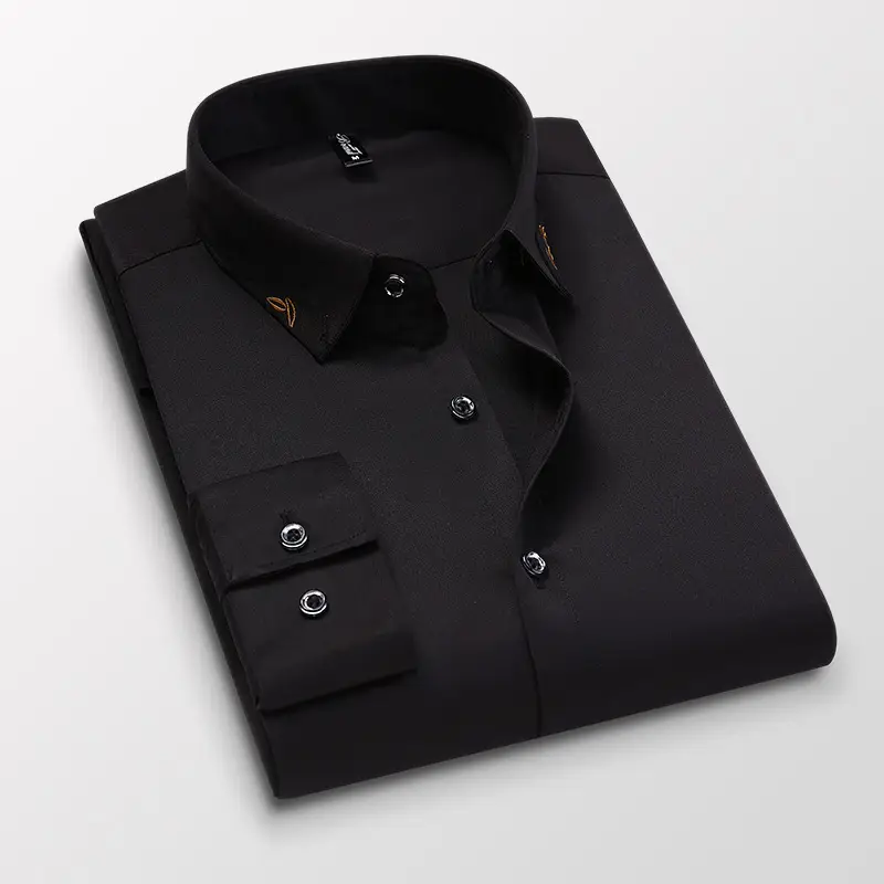 Men's Light Blue Slim Fit Long Sleeve Shirt - Image 2