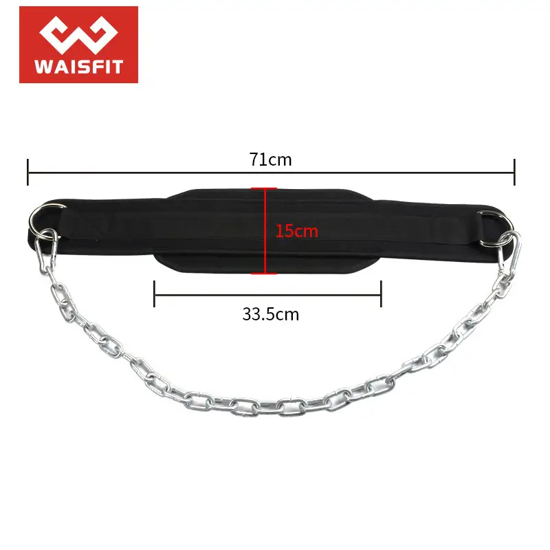 Black Iron Chain Pull-Up Belt for Gym Use — feature 7