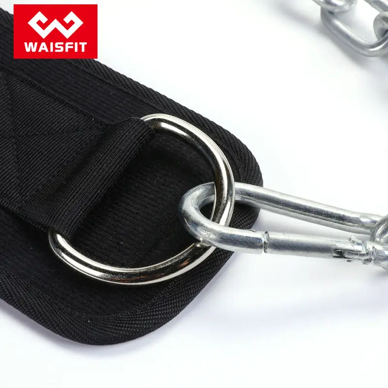 Black Iron Chain Pull-Up Belt for Gym Use — feature 8