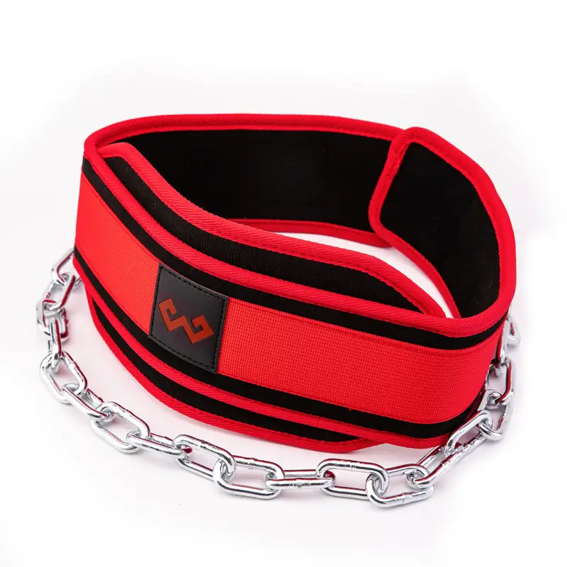 Black Iron Chain Pull-Up Belt for Gym Use