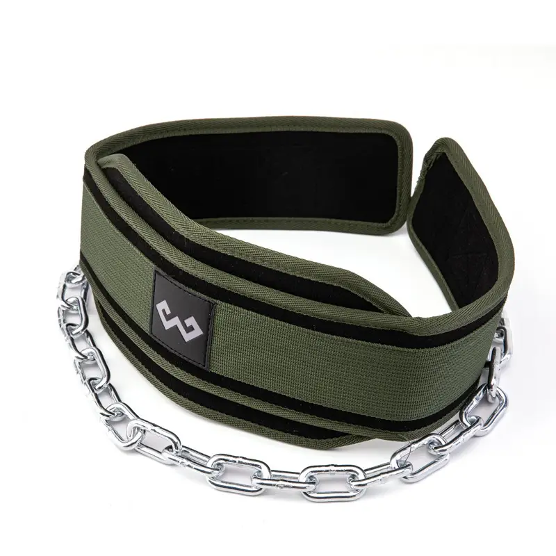 Black Iron Chain Pull-Up Belt for Gym Use