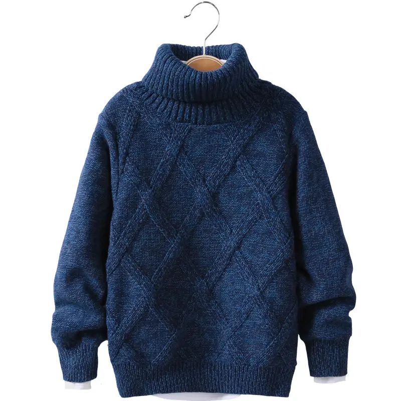 Kids Korean Style Knitted Turtleneck Sweaters Medium Large