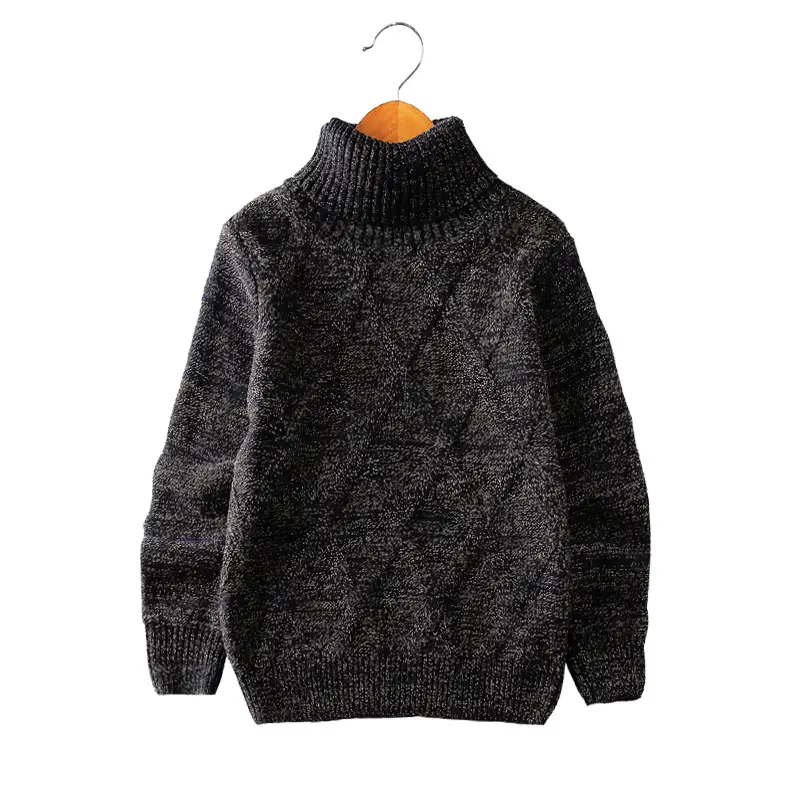 Kids Korean Style Knitted Turtleneck Sweaters Medium Large