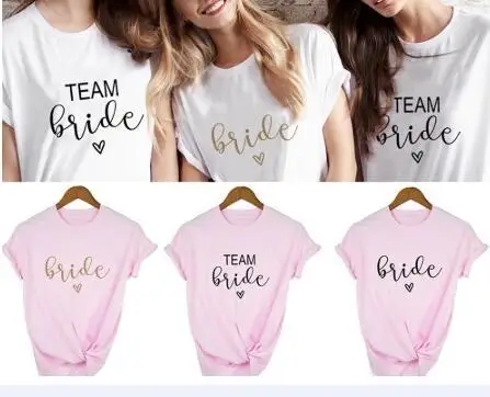 Bride Love Print Pink T-Shirt Casual Wear - Image 7