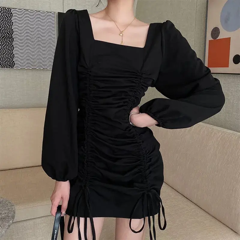 Yujie Light Wind Dress 2025 Spring Autumn New French Retro Hepburn Small Waist - Image 7