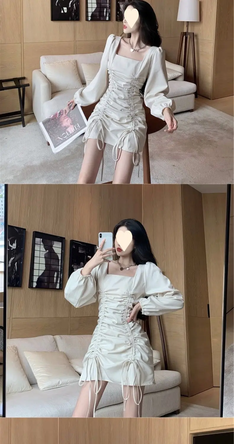 Yujie Light Wind Dress 2025 Spring Autumn New French Retro Hepburn Small Waist — feature 11