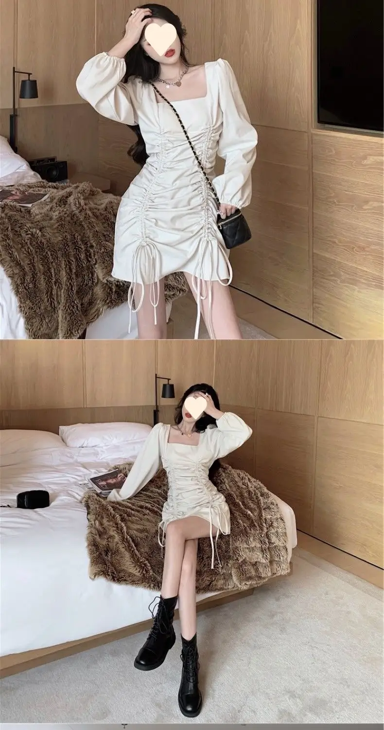 Yujie Light Wind Dress 2025 Spring Autumn New French Retro Hepburn Small Waist — feature 12