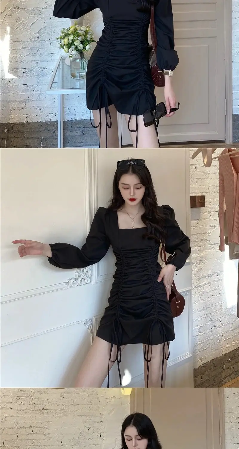 Yujie Light Wind Dress 2025 Spring Autumn New French Retro Hepburn Small Waist — feature 2