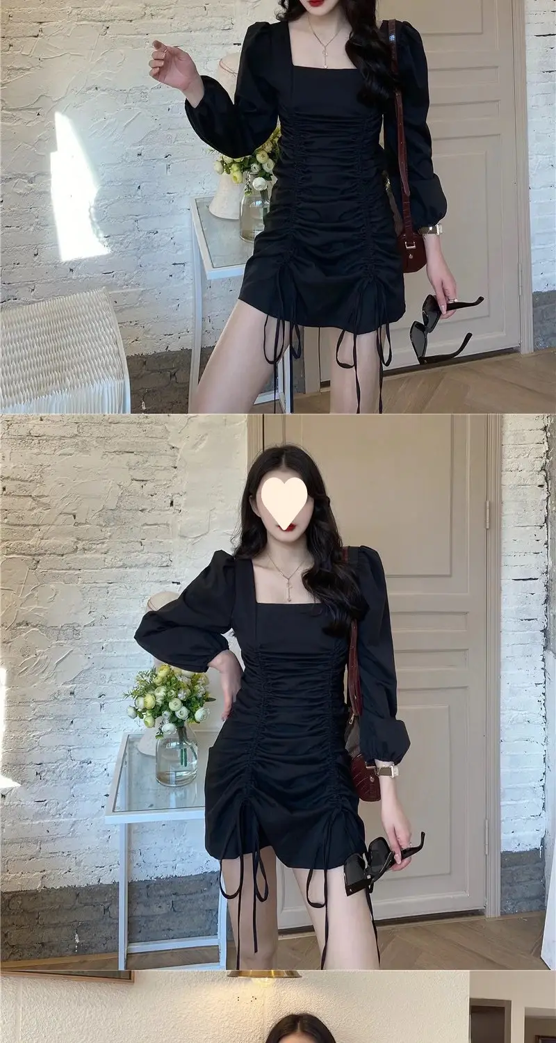 Yujie Light Wind Dress 2025 Spring Autumn New French Retro Hepburn Small Waist — feature 3