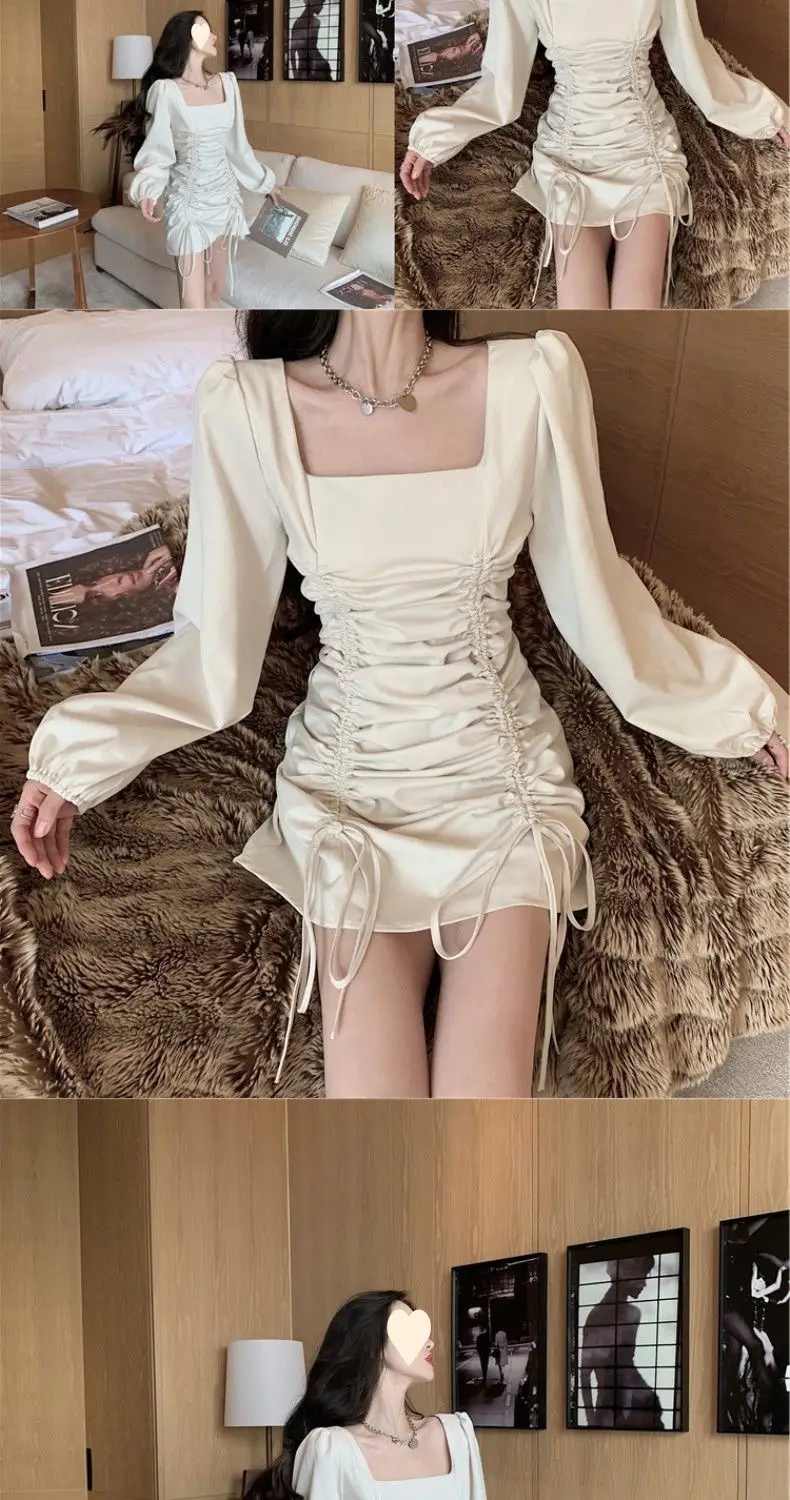 Yujie Light Wind Dress 2025 Spring Autumn New French Retro Hepburn Small Waist — feature 6