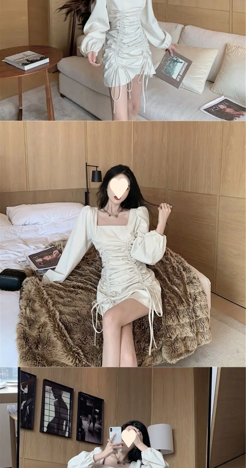 Yujie Light Wind Dress 2025 Spring Autumn New French Retro Hepburn Small Waist — feature 7