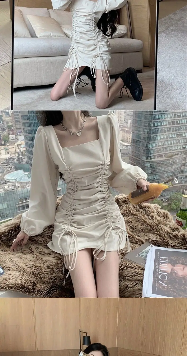 Yujie Light Wind Dress 2025 Spring Autumn New French Retro Hepburn Small Waist — feature 9