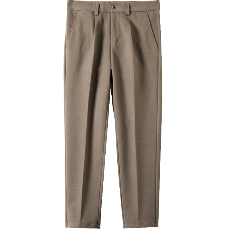 Men's Woolen Slim-fit Ankle Pants Winter Straight - Image 8