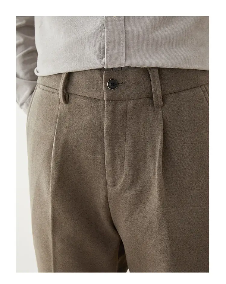 Men's Woolen Slim-fit Ankle Pants Winter Straight — feature 15