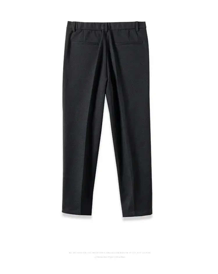 Men's Woolen Slim-fit Ankle Pants Winter Straight — feature 31