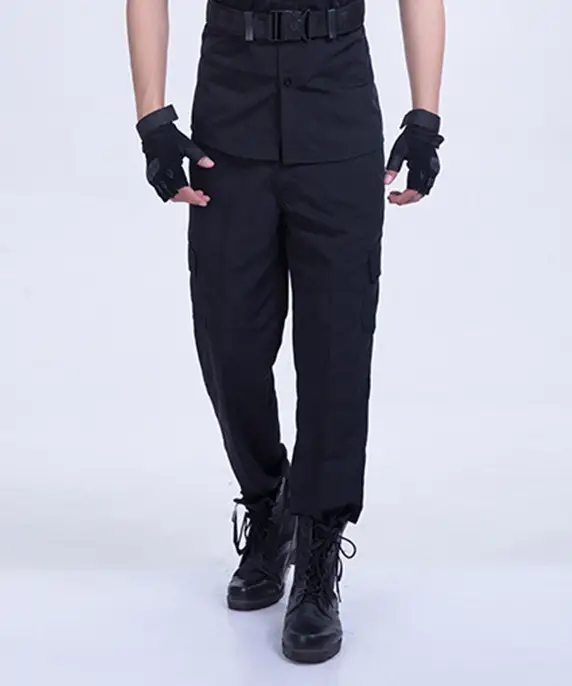 Men's Black Security Uniform Short Sleeve Spring Autumn - Image 3