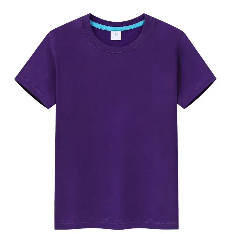Children Red T-Shirt Logo Set Solid Color - Image 4