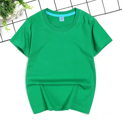 Children Red T-Shirt Logo Set Solid Color - Image 5
