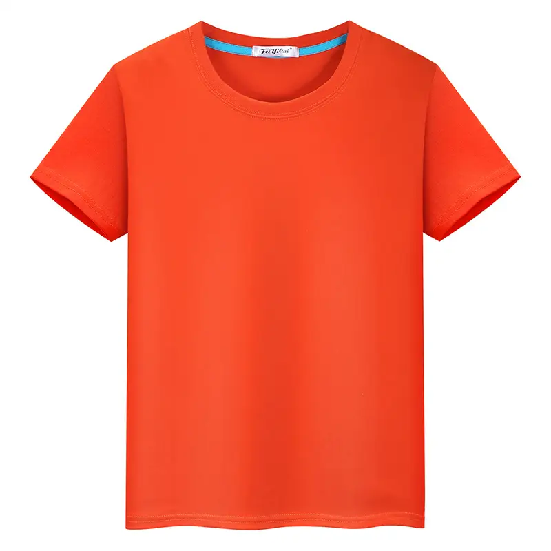 Children Red T-Shirt Logo Set Solid Color - Image 8