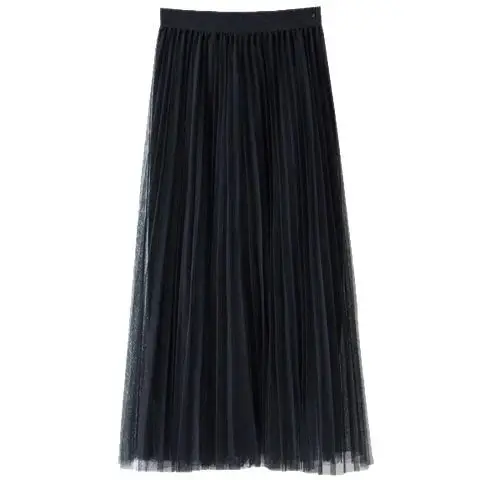 2023 Pink Mesh Pleated Mid-Length Skirt for Women - Image 20
