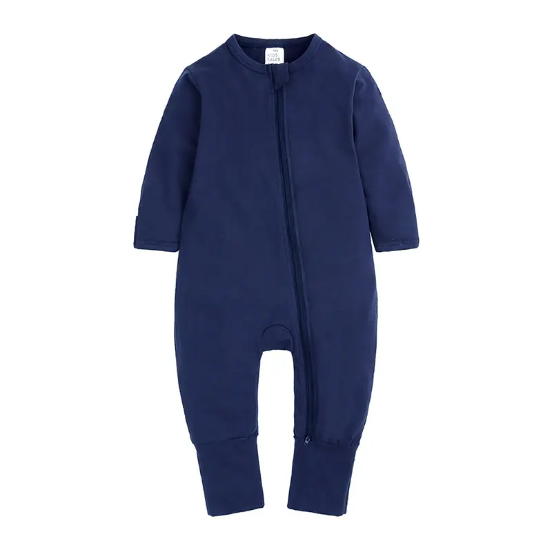 Blue Newborn Foot Hare Jumpsuit Spring Summer Autumn - Image 2