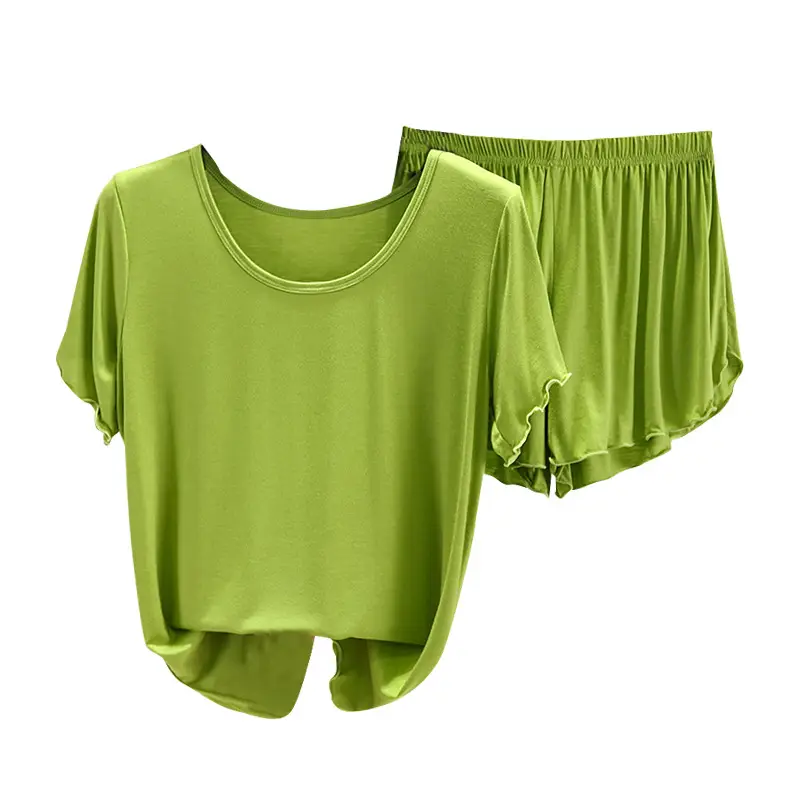 2024 Summer Blue Modal Cotton Women's 2-Piece Set - Image 14