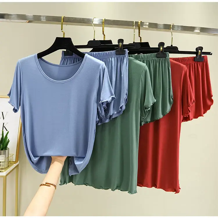 2024 Summer Blue Modal Cotton Women's 2-Piece Set — feature 14