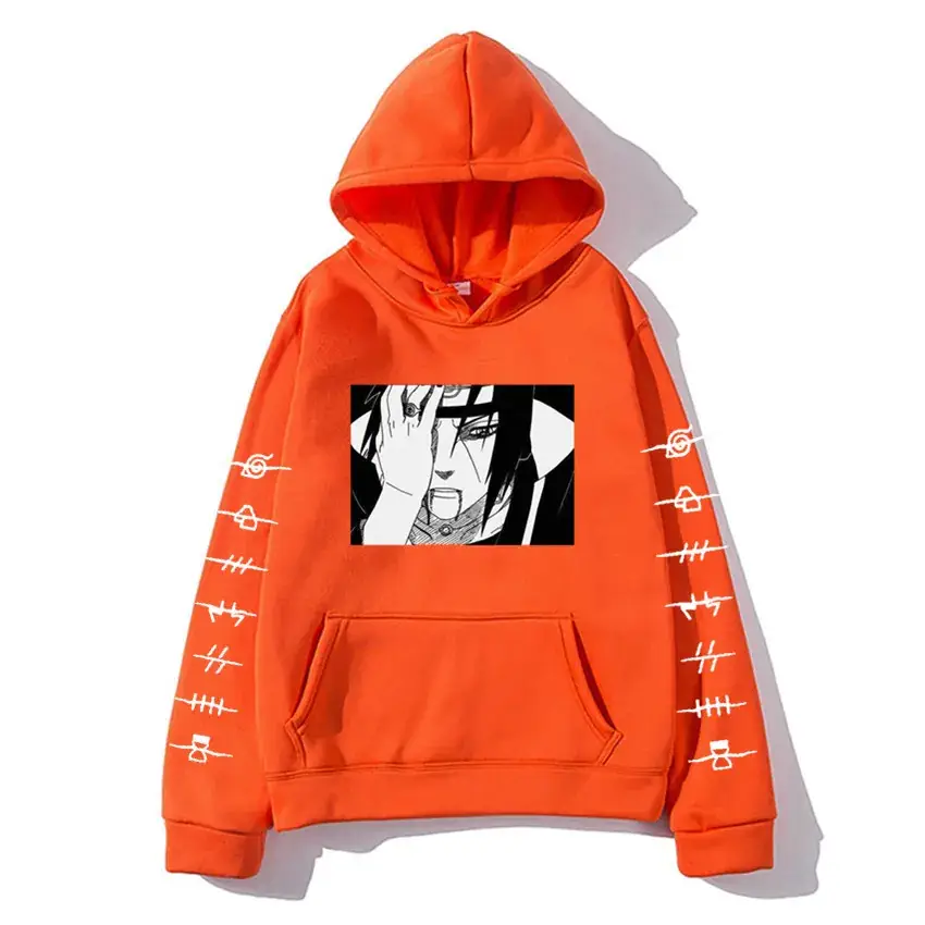 Orange Naruto Hoodie for Men Women Casual Hooded Sweatshirt - Image 6