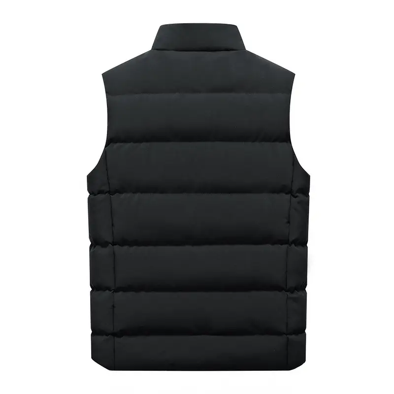 Men Navy Blue Puffer Vest Youth Large Size