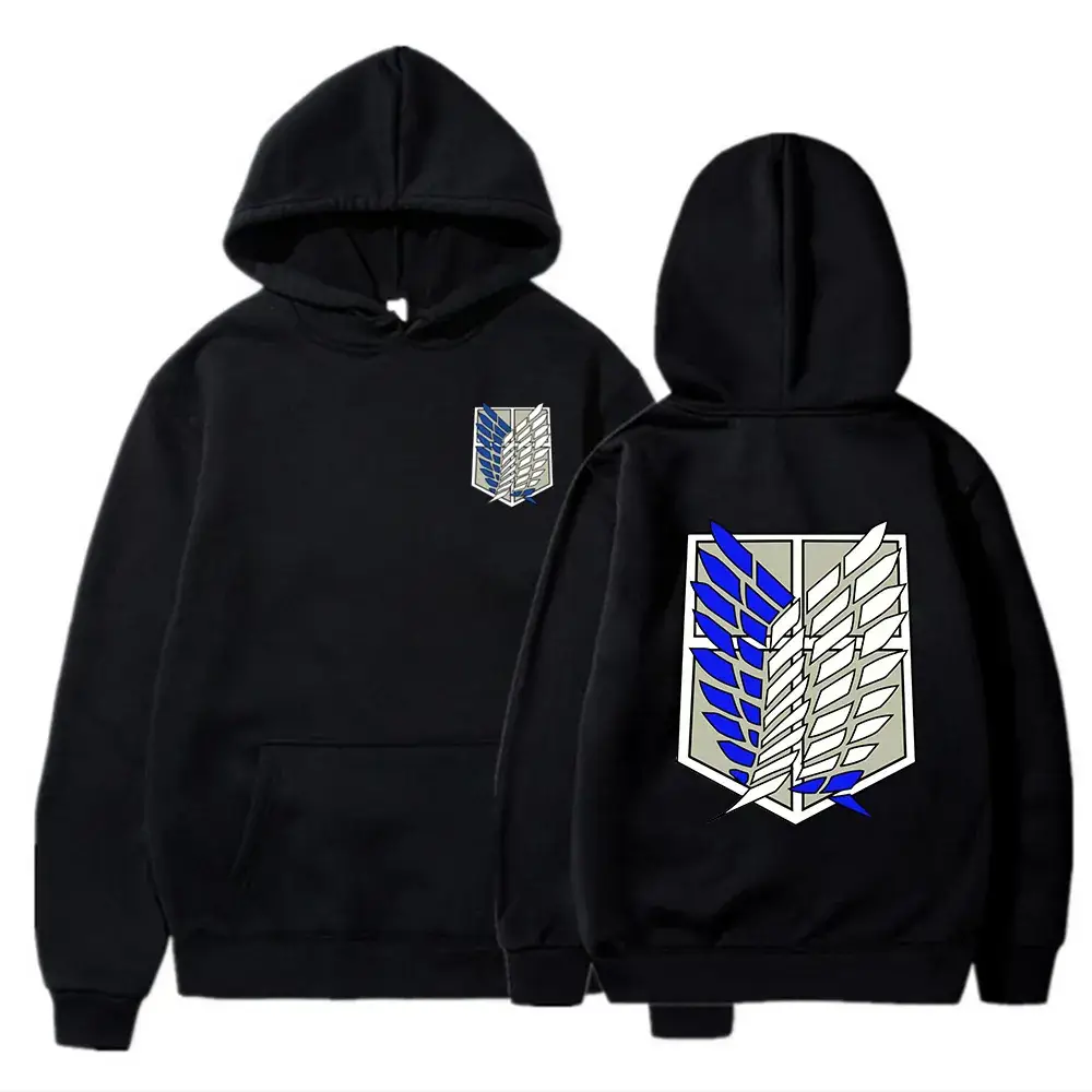 Pink Anime Attack Hooded Sweatshirt for Men Women