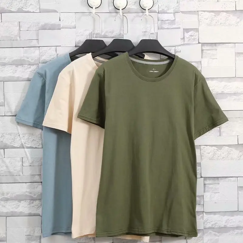 Men White Cotton T-Shirt Round Neck Summer Wear