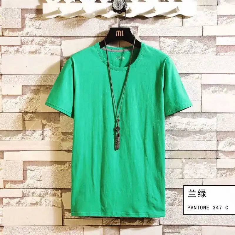 Men White Cotton T-Shirt Round Neck Summer Wear