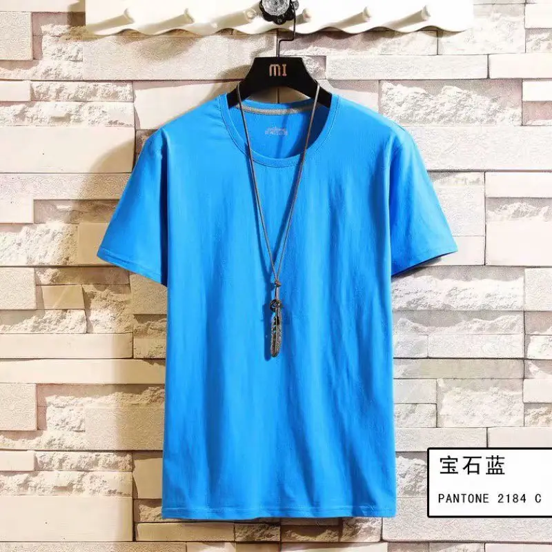 Men White Cotton T-Shirt Round Neck Summer Wear