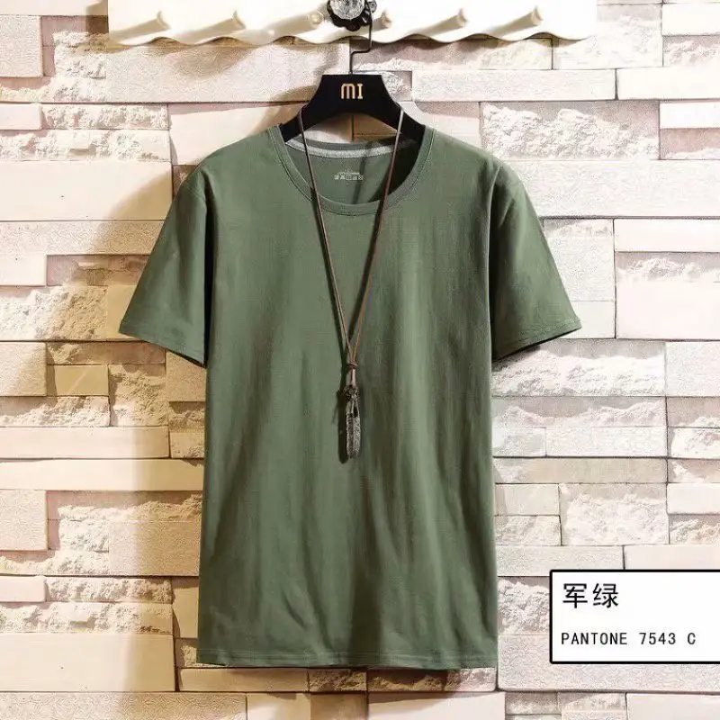 Men White Cotton T-Shirt Round Neck Summer Wear