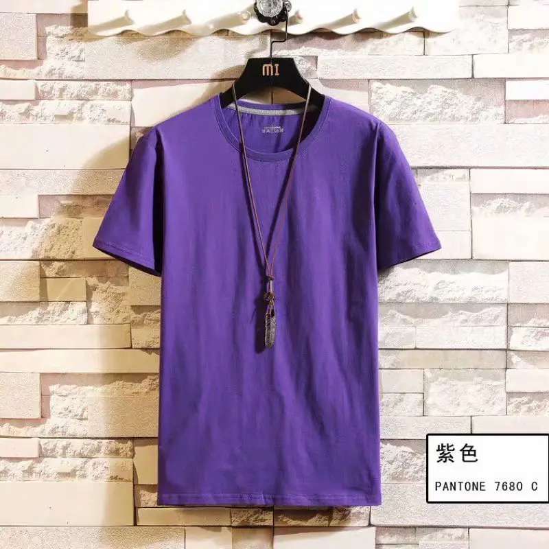 Men White Cotton T-Shirt Round Neck Summer Wear